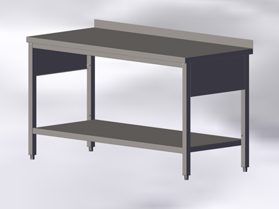 With Wall-side Panel, without Bottom Shelf